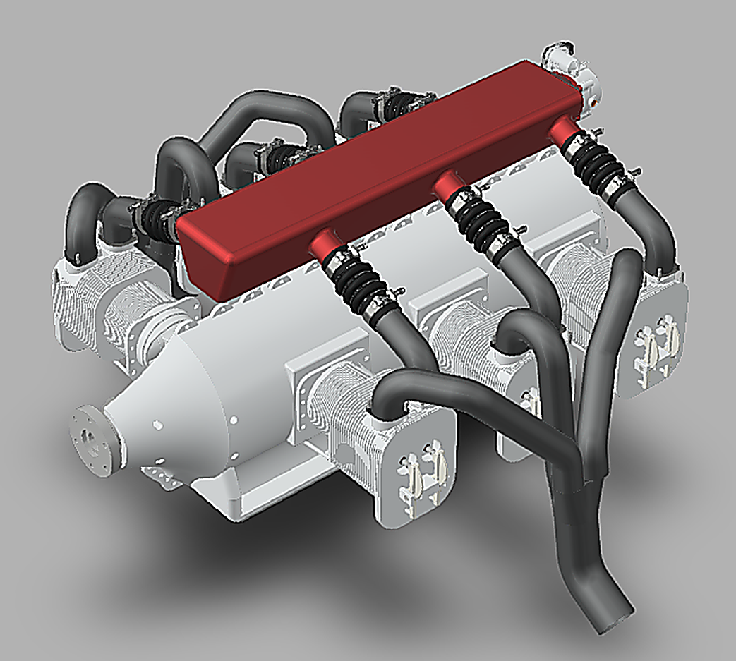 Model CAD projektu utworzony w środowisku Autodesk