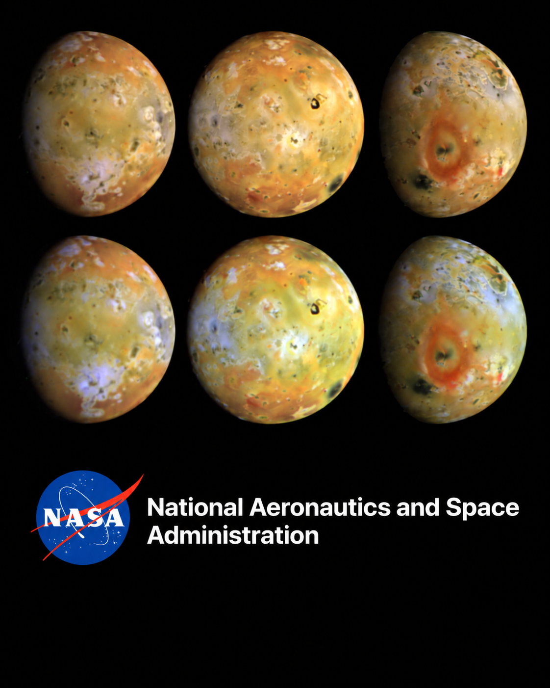 Io — obrazy z misji Galileo NASA/JPL